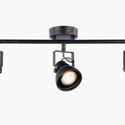 Barra 3 luces BP Iluminación Cazo, negro, 50W