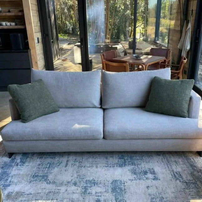 Sofá gris EASYTIME 230×97 - ¡Elegancia Minimalista para tu Hogar! 🛋️