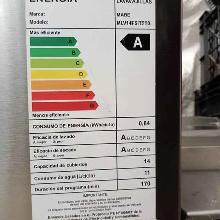Lavavajillas MABE MLV14FSI excelente estado ¡Luce como nuevo! 🍽️