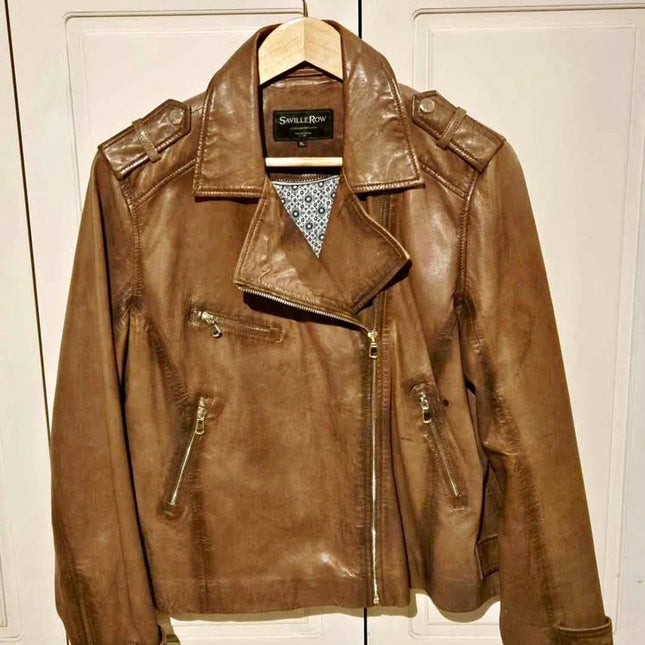 Chaqueta Cuero Mujer ¡Estilo Biker que Impresiona! 🏍️