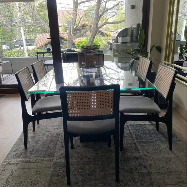Comedor Redecora + 6 sillas ¡Transforma tu comedor con estilo! 🖤