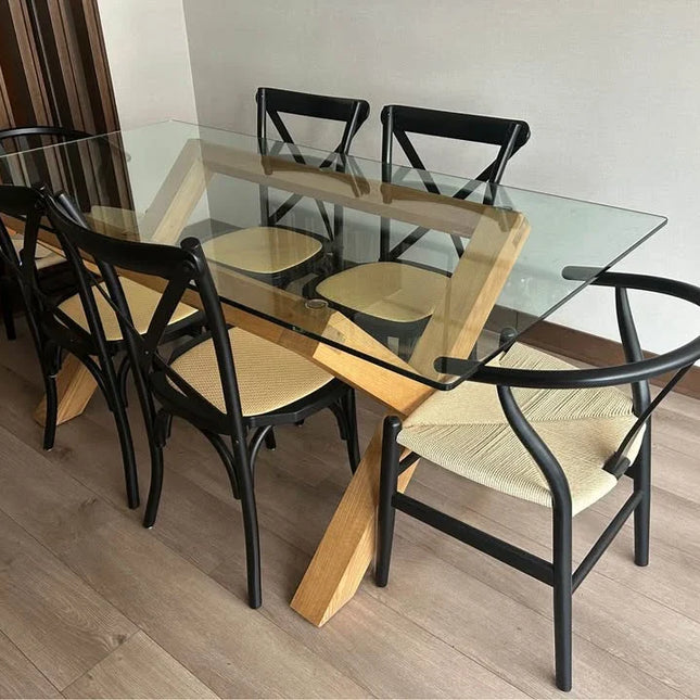 Juego Comedor + 2 sillas wishbone ¡Transforma tu Comedor con Estilo! 🍽️