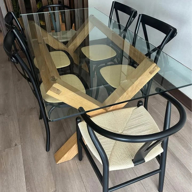 Juego Comedor + 2 sillas wishbone ¡Transforma tu Comedor con Estilo! 🍽️